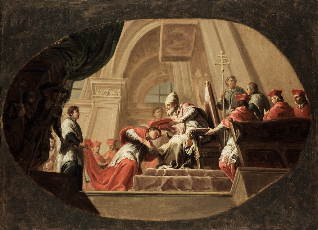 Martin Knoller - Der heilige Karl Borromäus empfängt den Kardinalshut